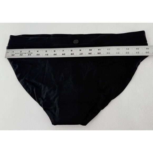 NWT prAna Summer Wave Black Bikini Swim Bottoms Sz M Minimalist Surfer - Picture 6 of 6